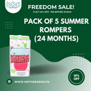 Summer Rompers- (24 Months) - (Pack Of 5)