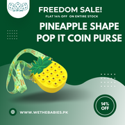 Strawberry & pineapple Shape Pop It coin Purse-Fruit Fidget pop It Bag