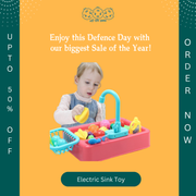 Electric Sink Toy-Kids Kitchen Toy Set