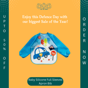 Baby Silicone Full Sleeves Apron Bib