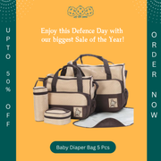 Baby Diaper Bag 5pcs-Mother and Baby Diaper Bag