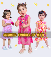 trendysummerbabyfrockwithhairbands