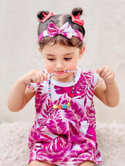 (Pack of 5) Trendy Summer Baby Frocks with Hairbands - Mix Designs