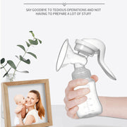 Ergonomic Manual Breast Pump - Portable, and Eco-Friendly = 2 Cleaning Brushes