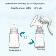 Ergonomic Manual Breast Pump - Portable, and Eco-Friendly = 2 Cleaning Brushes