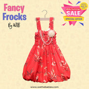 Fancy Frocks For Baby Girl-Mix Design Smoke Baby Frocks (Pack of 3)