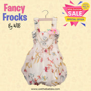 Fancy Frocks For Baby Girl-Mix Design Smoke Baby Frocks (Pack of 3)