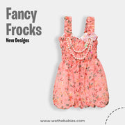 Fancy Frocks For Baby Girl-Mix Design Smoke Baby Frocks (Pack of 3)