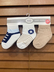 Pack off 3 High-Quality Baby Socks (0-12M)