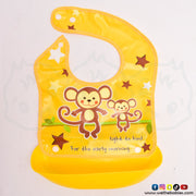 Baby Silicone Bib for Kids With Deep Spill Pocket