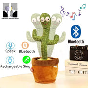 Dancing Cactus Bluetooth + Chargeable Multiple Designs Plush Toy