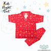 Red Cotton Night Suit For Kids