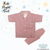 Red Cotton Night Suit For Kids