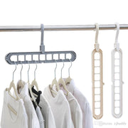 Plastic Magic Hangers With 9 Holes 